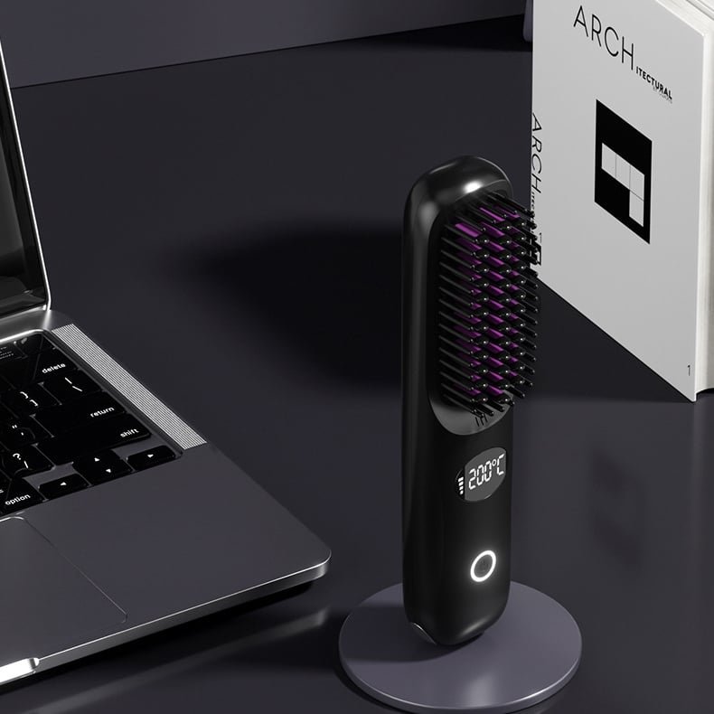 💖LAST DAY 49% OFF💖2-in-1 Straightening &Cordless hair straightener with LED display