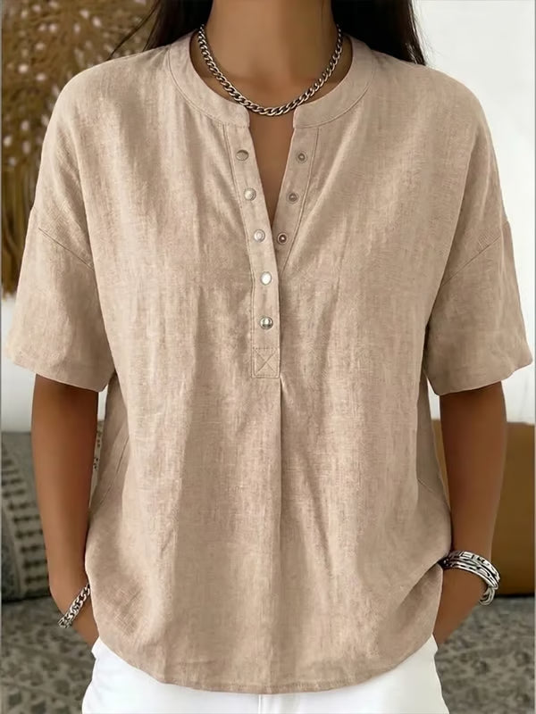 🔥Women's Casual Solid Color Blouse