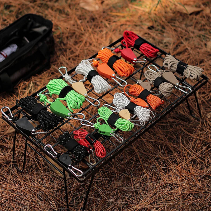 🔥Hot for School🪢Portable Adjustable Fix Camping Rope🌳