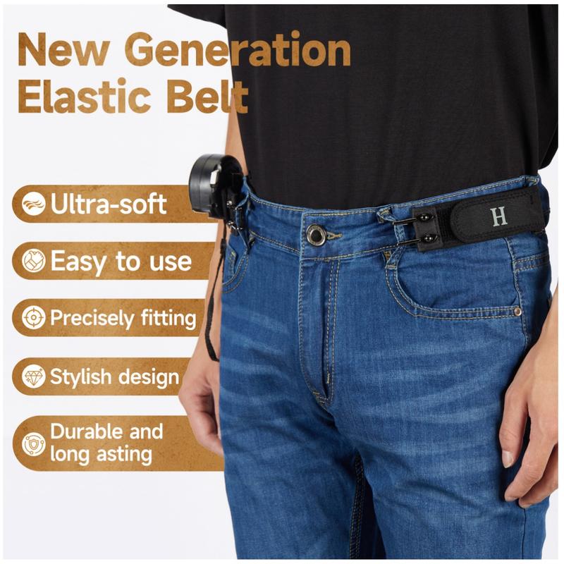 🏆 Last Day Special Price £9.99 ! Tactical Metal Hook Elastic Belt (Unisex)
