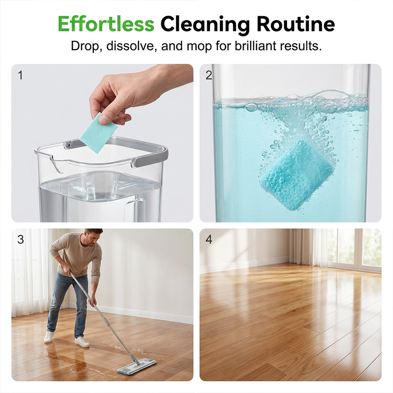 🧼🏠En våtservett, en mopp – torka bort fett, fläckar och bakterier och återställ dina golvs glans✨