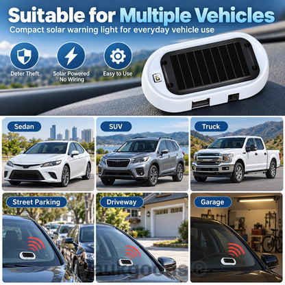 🚗Compact Solar Anti-Theft LED Flashing Lamp