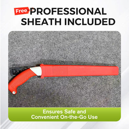 🌿 50% OFF NOW ! ⚡ Lightweight And Sharp Universal Pruning Saw With Sheath – SK5 Steel, Fast Cutting & Ergonomic Grip 🔪