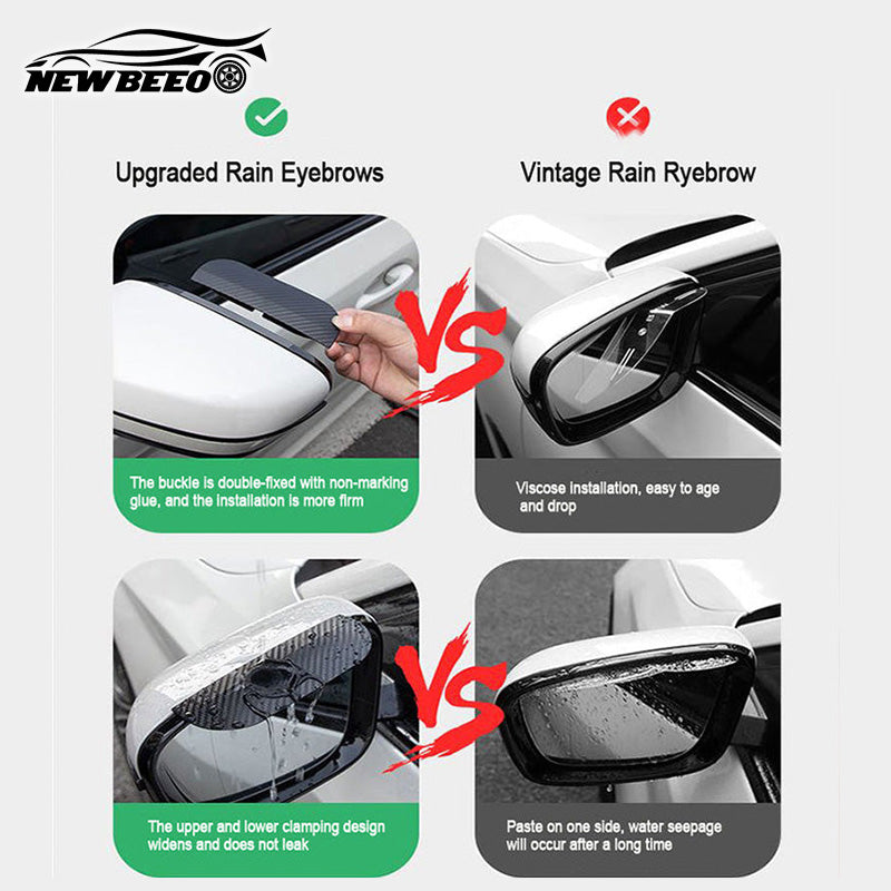 🚗 BUY 1 GET 1 FREE! ✨ New Carbon Fiber Rain Eyebrow - Ultra-Lightweight & Durable Design with Universal Mounts for Cars/Motorcycles 🌧️🔧