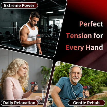 Adjustable Hand Grip Strengthener - Build Forearm Strength & Relieve Wrist Pain, 5 Resistance Levels for Home/Gym Use