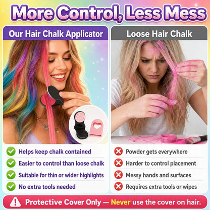 🎉🔥Last Day 50% OFF - 🌈12-Color Temporary Hair Chalk Applicator Set