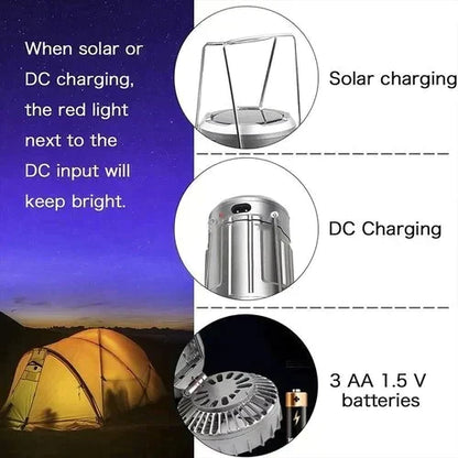 🔥🎁Hot Sale 50% OFF💡Portable LED Camping Lantern With Fan