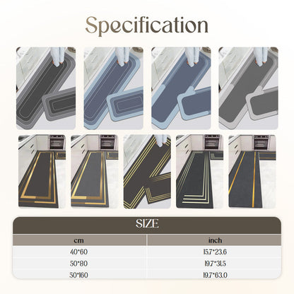 🥳Limited time hot sale🔥Non-Slip & Super Absorbent Floor Rugs🦶