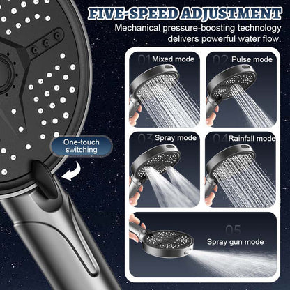🔥Hot Sale🔥5-in-1Multi-Functional High Pressure Handheld Shower Head