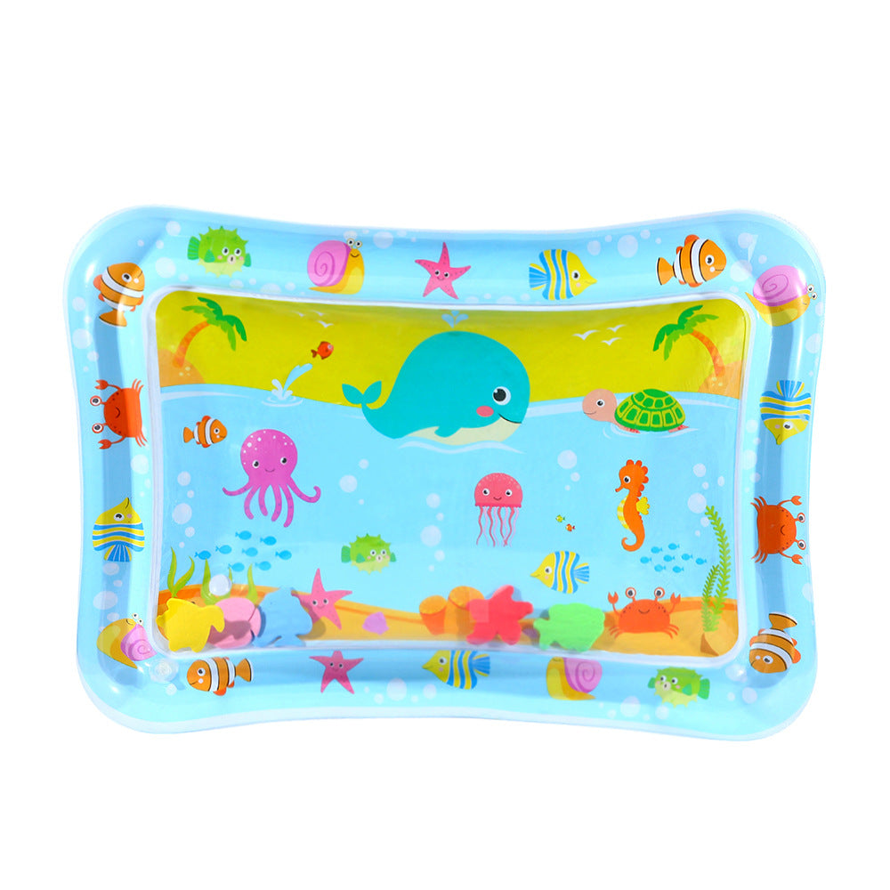 Inflatable water-sensitive mat for babies and pets