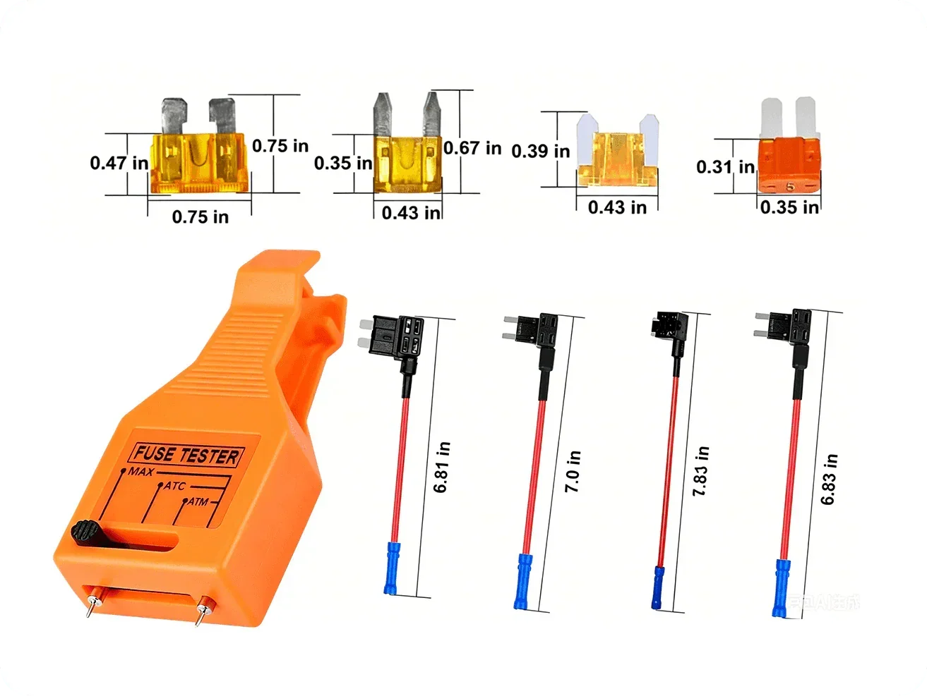 🔧⚡ Fuse tester & extractor – 2-in-1, adjustable, easy blown fuse detection!