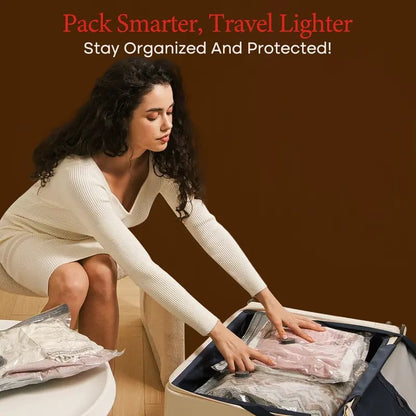 🧳LAST DAY SPECIAL £14.99! 50K+ Sold✨-4000Kpa Cordless Rechargeable Vacuum Sealer Pump, Wireless Electric Air Extractor for Clothes Storage Vacuum Bags Travel Luggage Space Saving
