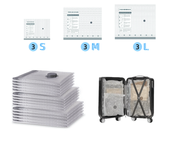 🧳LAST DAY SPECIAL £14.99! 50K+ Sold✨-4000Kpa Cordless Rechargeable Vacuum Sealer Pump, Wireless Electric Air Extractor for Clothes Storage Vacuum Bags Travel Luggage Space Saving