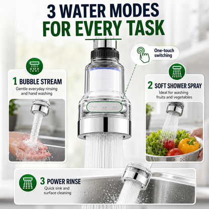 ⏳🔥LIMITED-TIME 50% OFF! ⏰🚰360°Rotating Faucet Filter‑Splash‑Proof Water Purifier💧