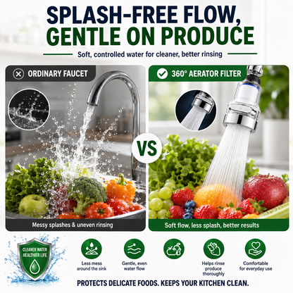 ⏳🔥LIMITED-TIME 50% OFF! ⏰🚰360°Rotating Faucet Filter‑Splash‑Proof Water Purifier💧