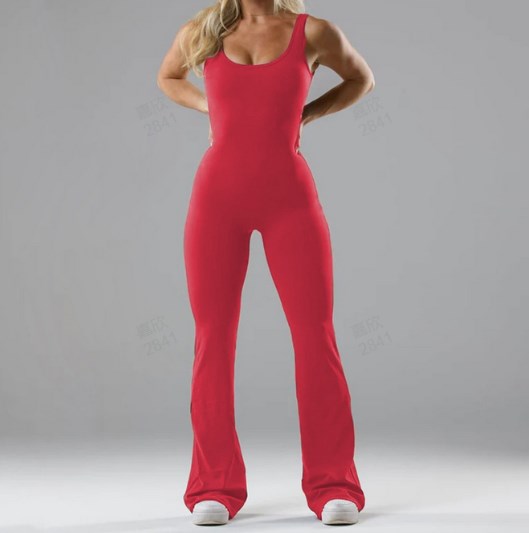 💥2024 New Sales🔥Sexy Backless Flare Jumpsuits: Irresistible Sleeveless Style!