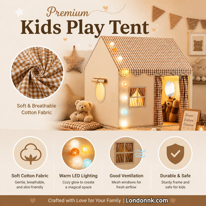 🏰50% OFF NOW! ⏰ Children's Play Tent Castle – Spacious & easy to set up – Breathable fabric, perfect for indoor or outdoor fun – encourages imaginative play ✨🧸