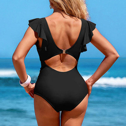 🎁LIMITED TIME PROMOTION - 50% OFF👗Sexy ruffled one-piece swimsuit