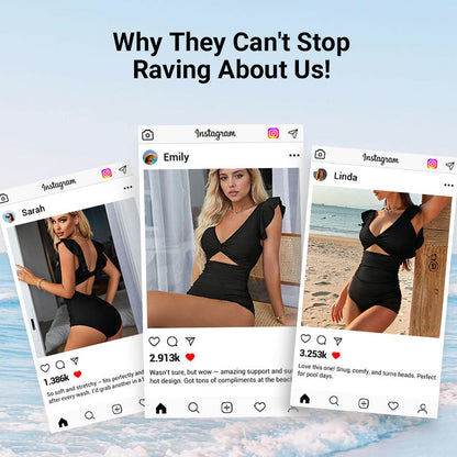 🎁LIMITED TIME PROMOTION - 50% OFF👗Sexy ruffled one-piece swimsuit