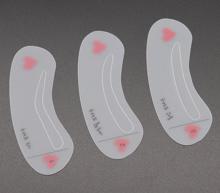 3-Piece Eyebrow Stencil Kit for Perfect Brow Shapes