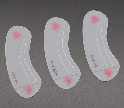 3-Piece Eyebrow Stencil Kit for Perfect Brow Shapes