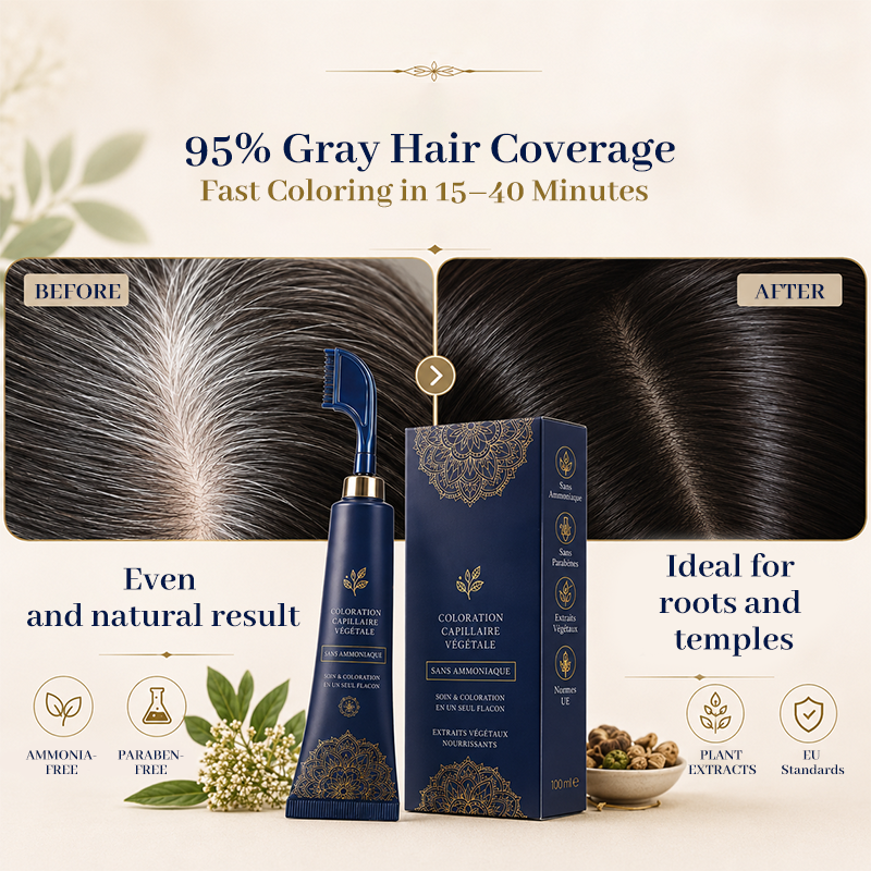 ⏳🔥LIMITED-TIME 50% OFF! ⏰Herbal Hair Dye Comb for Home Use💇‍♀️
