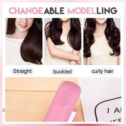 💇Professional 2-in-1 ceramic curling iron – 30-second fast heating, intelligent temperature control for healthy hair