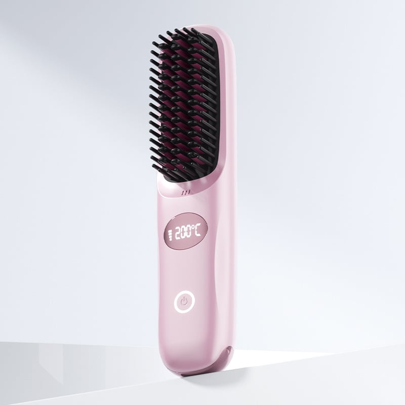 💖LAST DAY 49% OFF💖2-in-1 Straightening &Cordless hair straightener with LED display