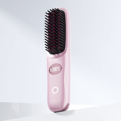 💖LAST DAY 49% OFF💖2-in-1 Straightening &Cordless hair straightener with LED display