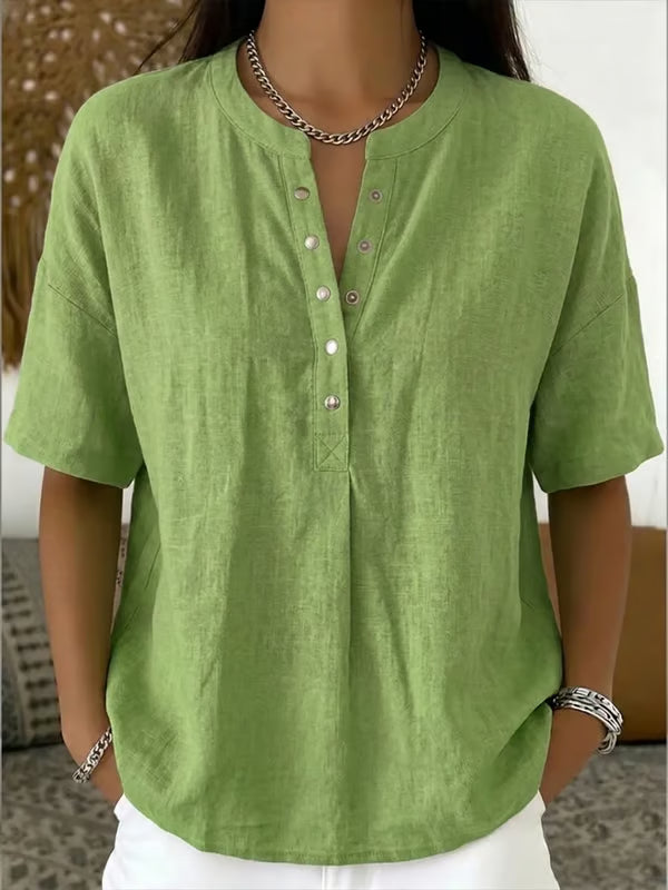 🔥Women's Casual Solid Color Blouse
