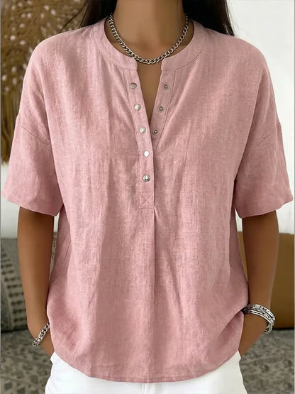 🔥Women's Casual Solid Color Blouse