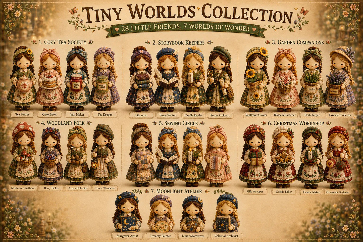 🎁Last Day:69% OFF🧵 Tiny Worlds Collection – Patchwork DIY Kit Series