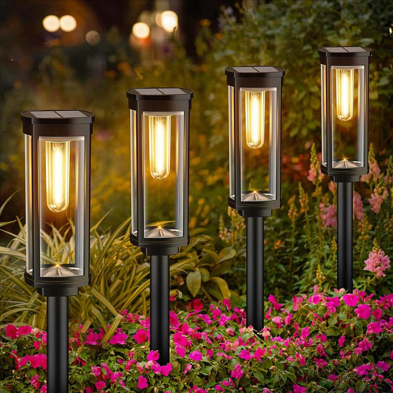 🔆 60% OFF! 💡 SOLAR PATH LIGHTS - Auto On/Off & Waterproof, Warm White LED Garden Lights with 6H Runtime, Easy Installation 🌳✨