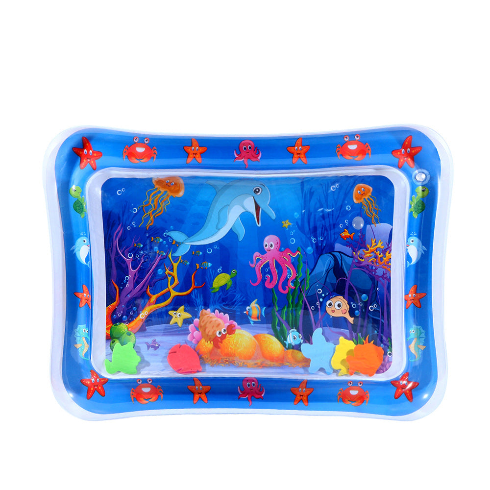Inflatable water-sensitive mat for babies and pets
