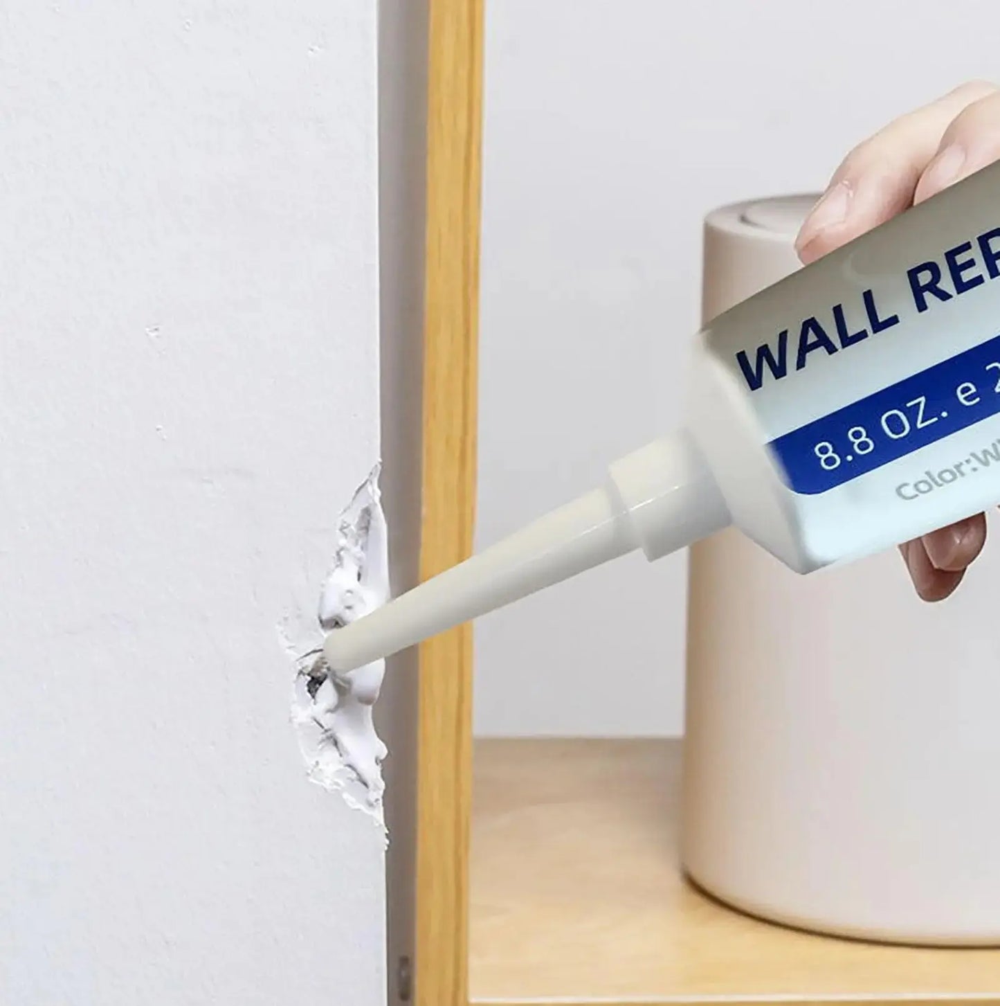 【Father's Day Gift】Drywall Patch Repair Kit with 250g Quick-Drying Wall Mending Agent, Multi-Functional Heavy-Duty Concrete Sealant, Waterproofing Adhesive Caulk, Self-Adhesive Paste