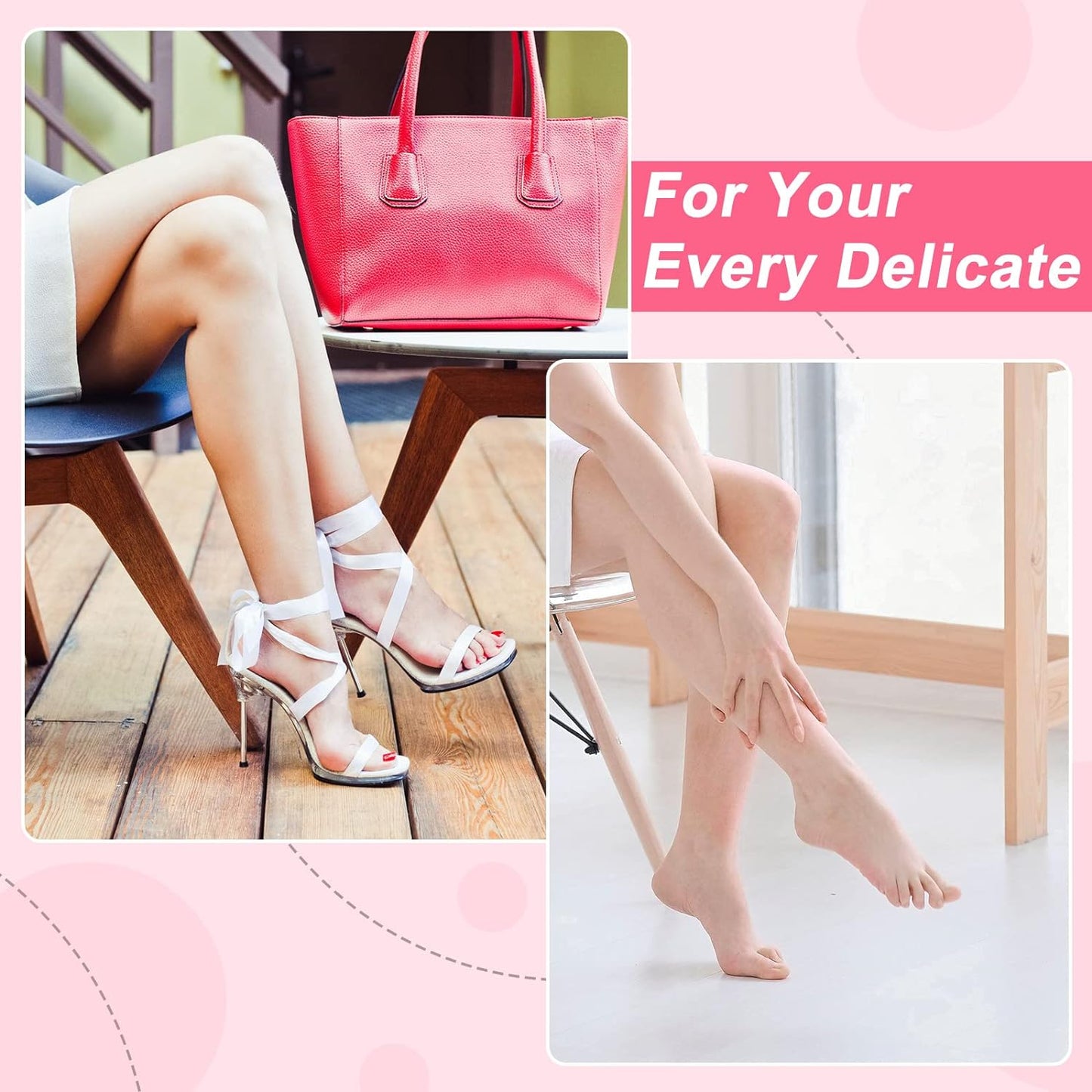 🔥Get 3 items when you buy 1！✨️Enjoy a foot spa anytime anywhere！👣Moisturizing Foot Mask Exfoliating Silicone Socks Beach Protective Socks(3pcs)