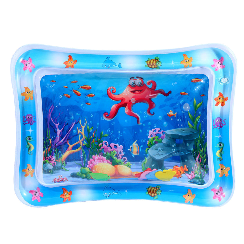 Inflatable water-sensitive mat for babies and pets