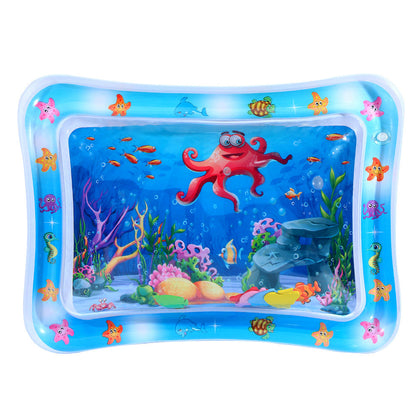 Inflatable water-sensitive mat for babies and pets