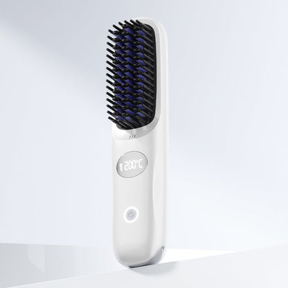 💖LAST DAY 49% OFF💖2-in-1 Straightening &Cordless hair straightener with LED display