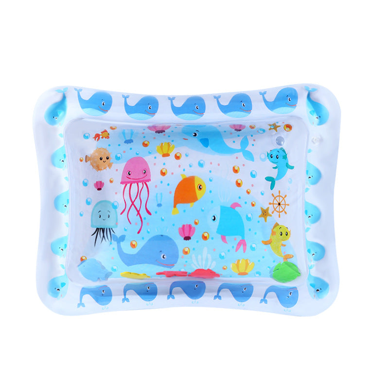 Inflatable water-sensitive mat for babies and pets