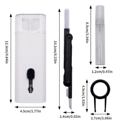 7-in-1 Keyboard Cleaning Tool, Multifunctional Dust Removal Brush for Phone, Earphones, Computer, Laptop Cleaner for Watch, Camera & Lenses, Electronic Gadgets