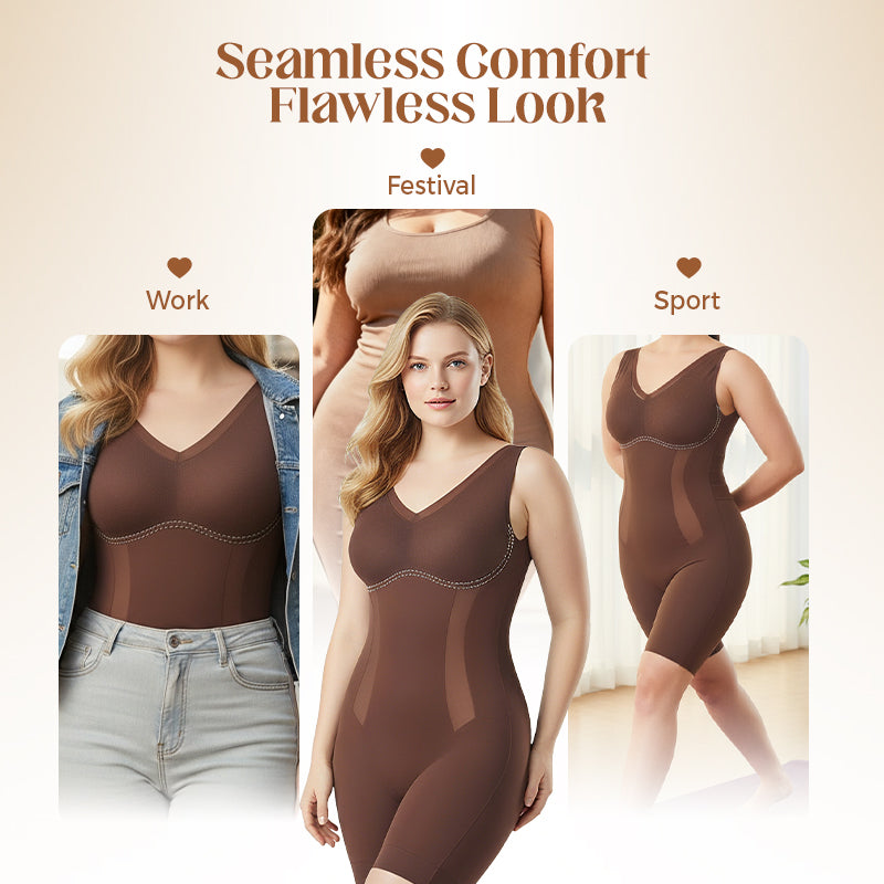 🥳2026 SPRING HOT 🥳💞50K+ SOLD!💕🦋 50% Off – One-Piece Traceless Shapewear! Embrace your curves with gentle lift & control. Breathable, invisible fit for all-day ease & a smoother you. 🦢🌸