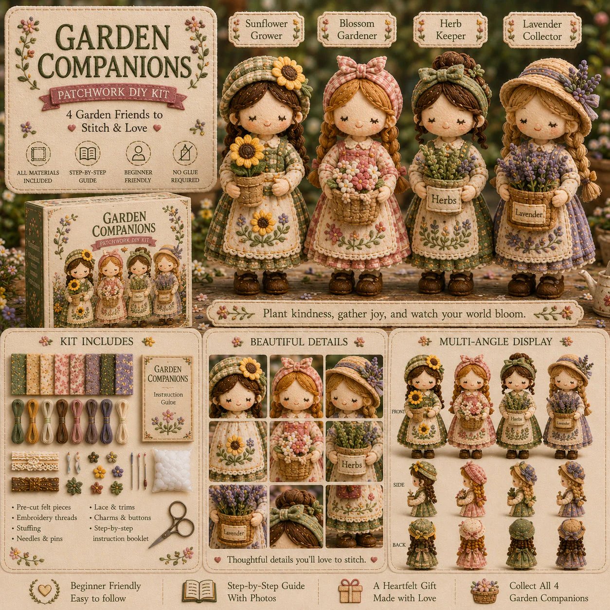 🎁Last Day:69% OFF🧵 Tiny Worlds Collection – Patchwork DIY Kit Series