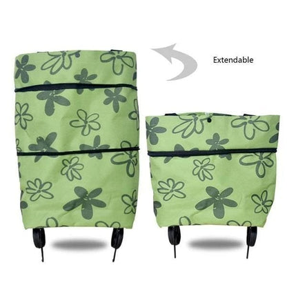 🔥HOT SALE 50% OFF🔥2-in-1 Shopping Bag Foldable Green Bag