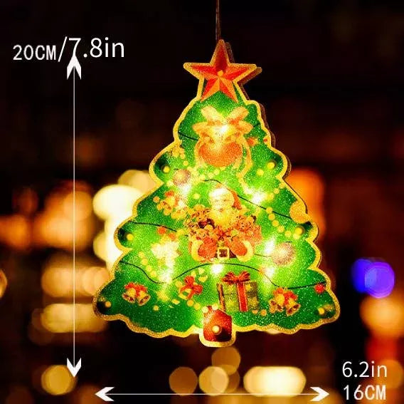 ⛄Christmas pre-sale🎄 Christmas Window Hanging Lights💡