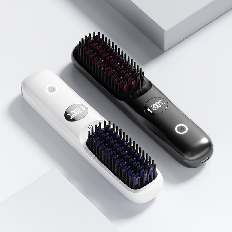 💖LAST DAY 49% OFF💖2-in-1 Straightening &Cordless hair straightener with LED display