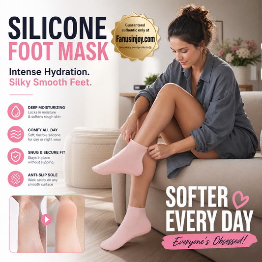 🔥Get 3 items when you buy 1！✨️Enjoy a foot spa anytime anywhere！👣Moisturizing Foot Mask Exfoliating Silicone Socks Beach Protective Socks(3pcs)