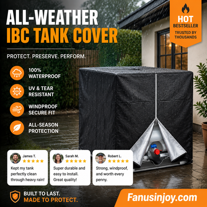 🔥 Limited Time 55% OFF! Safeguard Your Water Quality! 💦 Waterproof Outdoor IBC Tote Cover – Heavy-Duty, UV-Resistant & All-Weather Protection ✨
