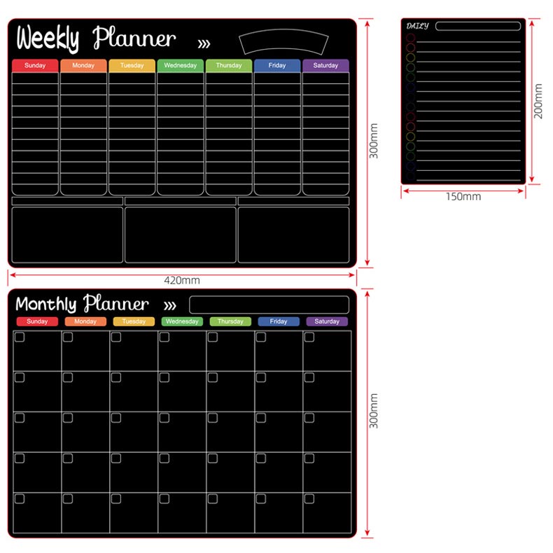 🗓️🧲50% OFF! 🔥Magnetic Erasable Calendar Set