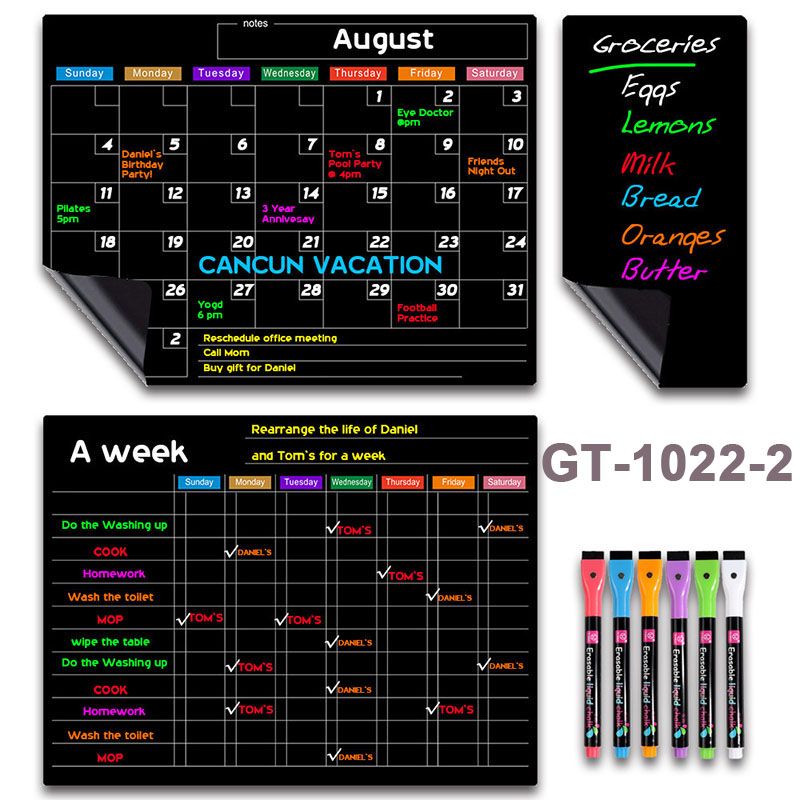 🗓️🧲50% OFF! 🔥Magnetic Erasable Calendar Set